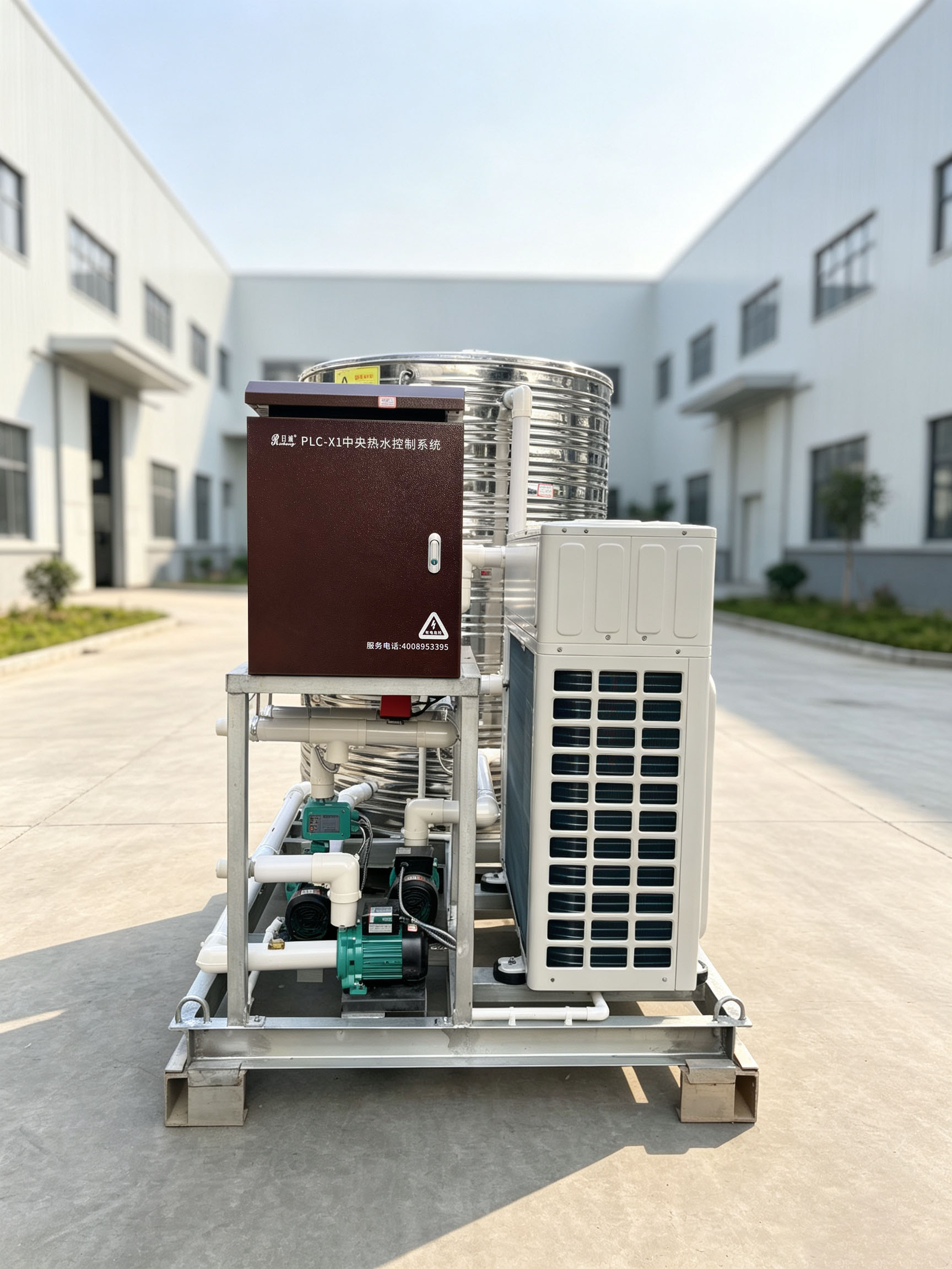 PLC‑X1中央热水控制系统操作面板