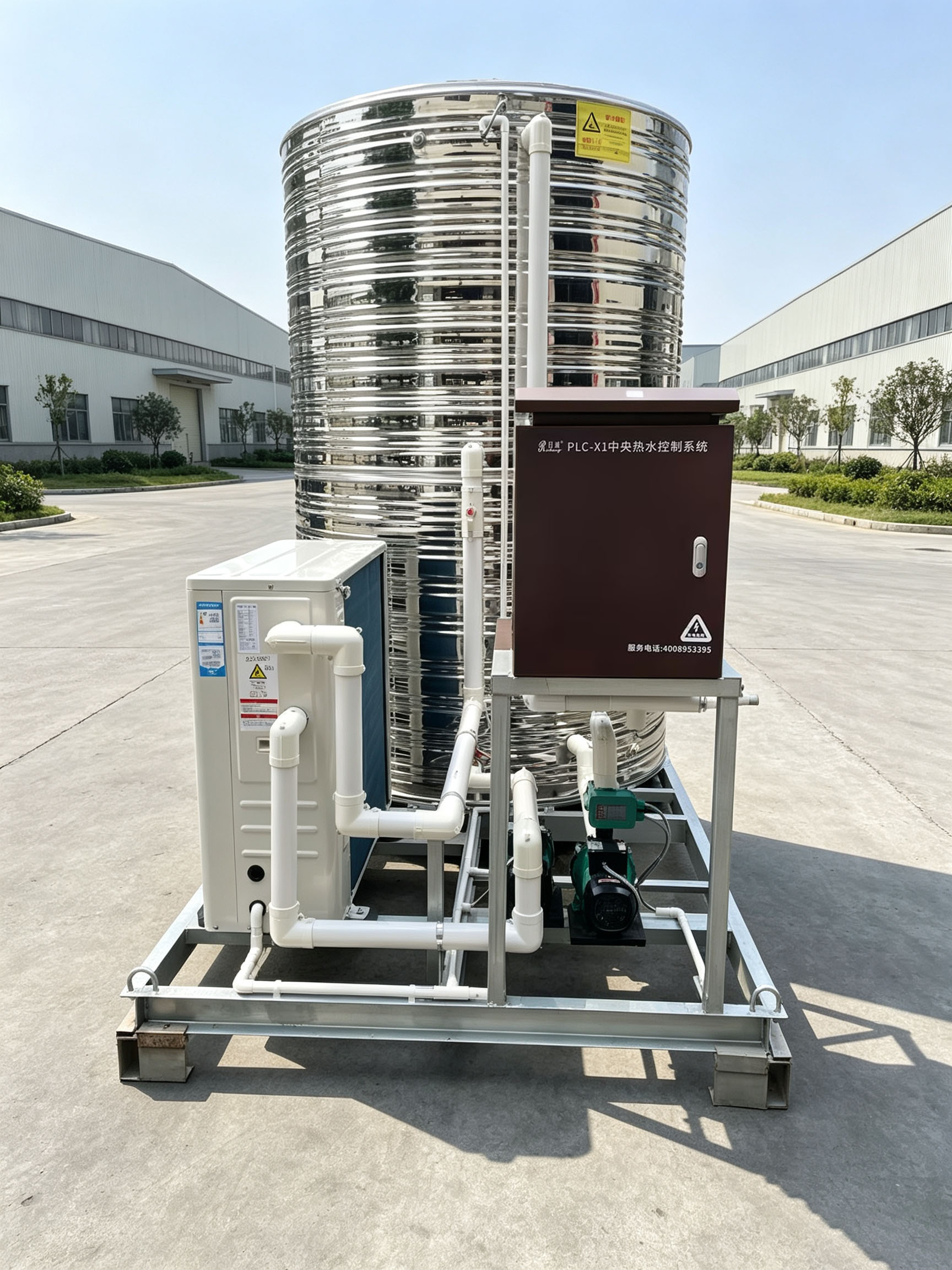 PLC‑X1中央热水控制系统操作面板