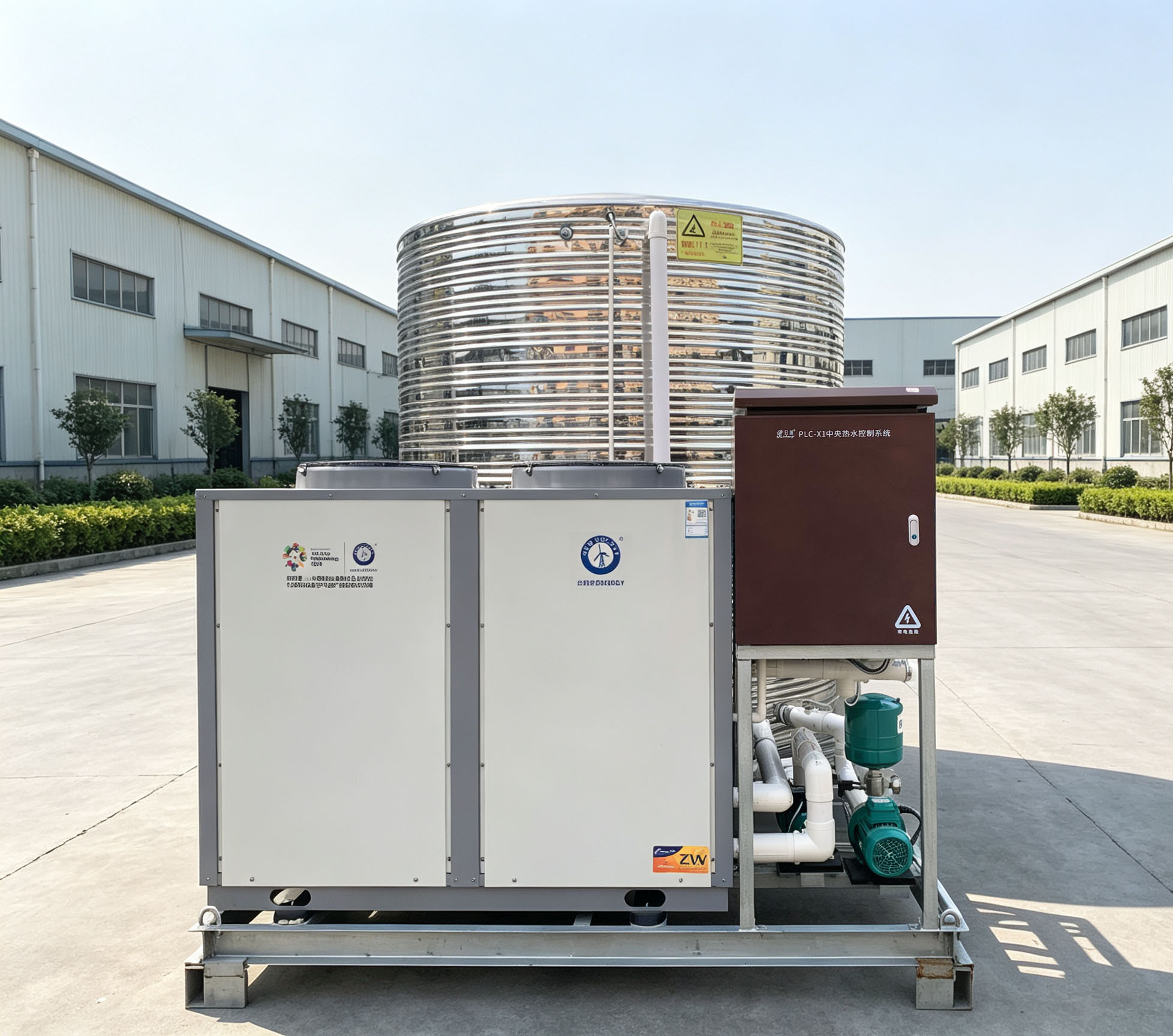 PLC‑X1中央热水控制系统操作面板