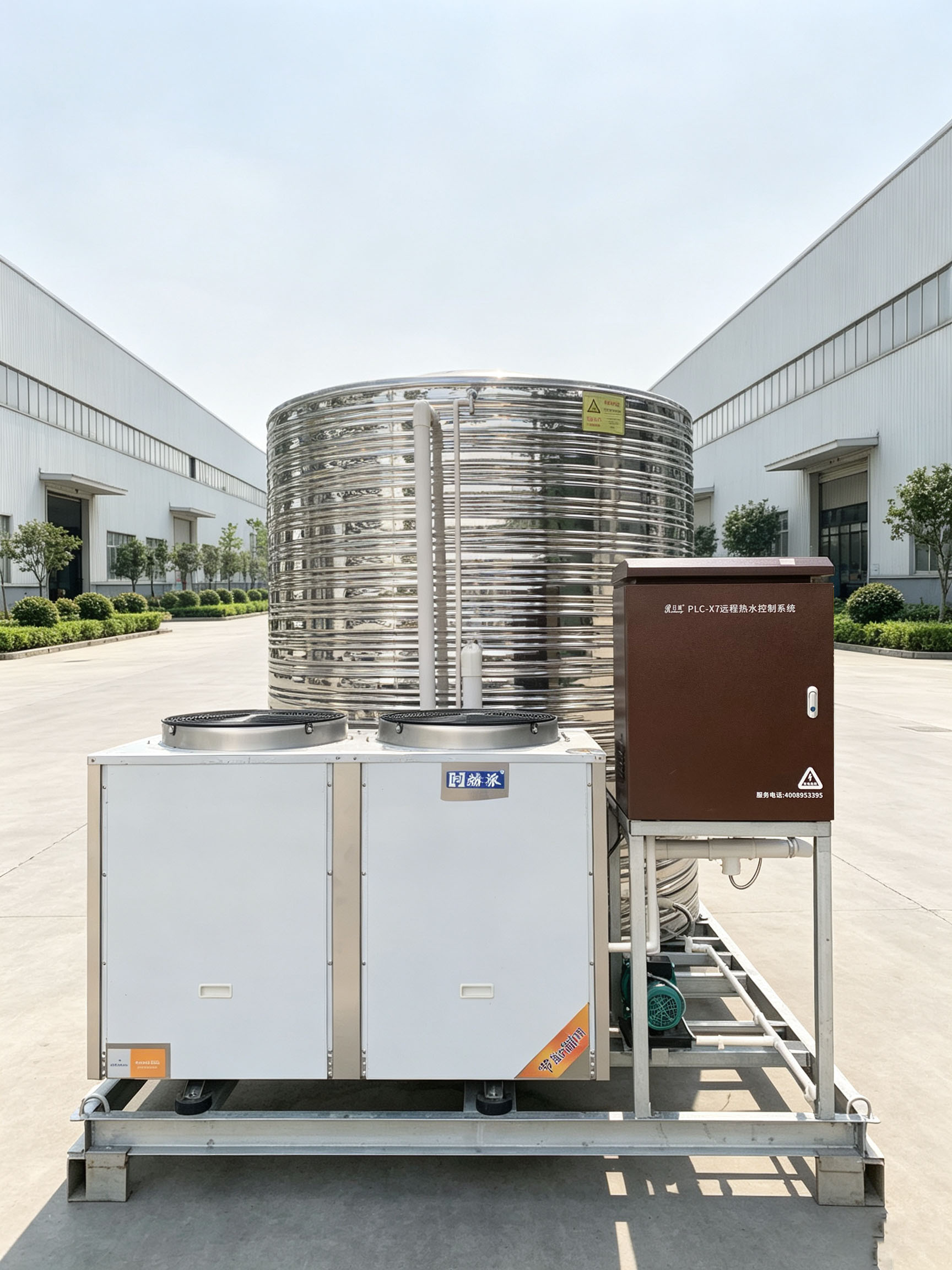 PLC‑X1中央热水控制系统操作面板