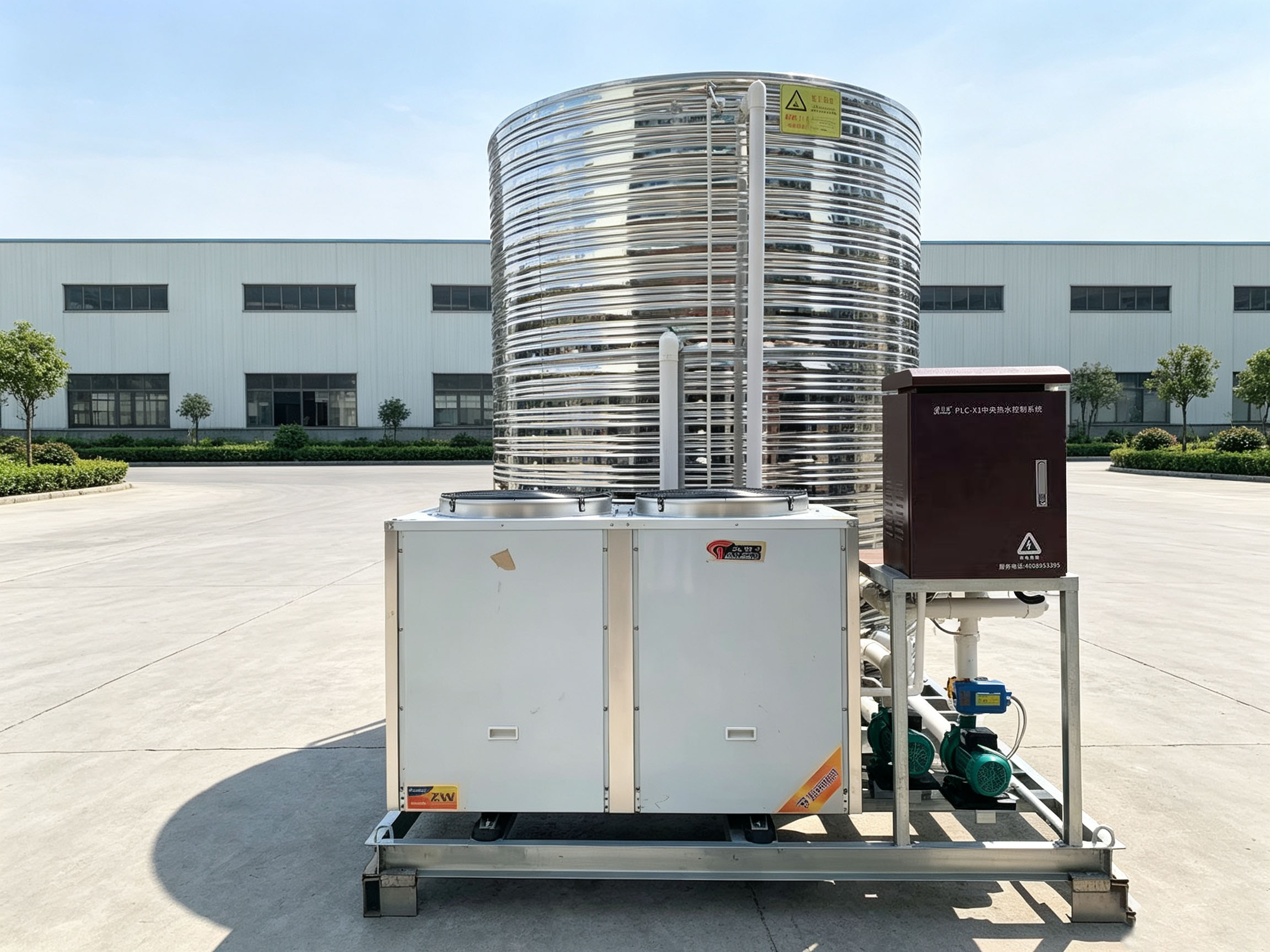 PLC‑X1中央热水控制系统操作面板