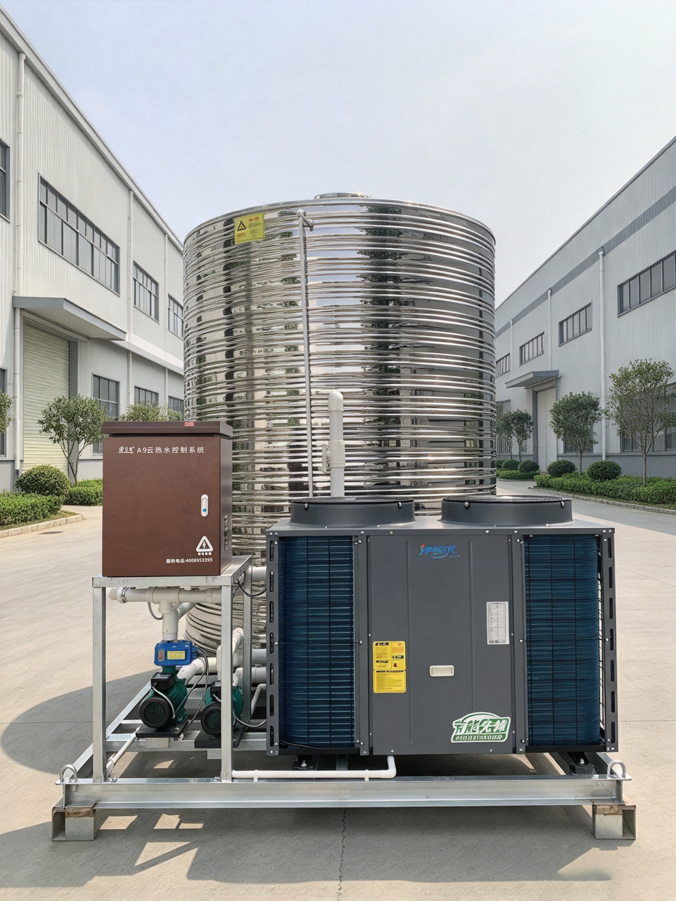 PLC‑X1中央热水控制系统操作面板