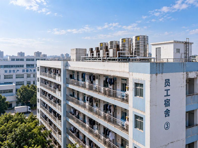 电子厂员工宿舍热水项目项目现场